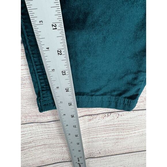 We‎ the Free People Velvet Tapered Leg Pants Women's Size 27 Green - Picture 10 of 10